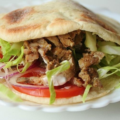 Kurací kebab v pita placke